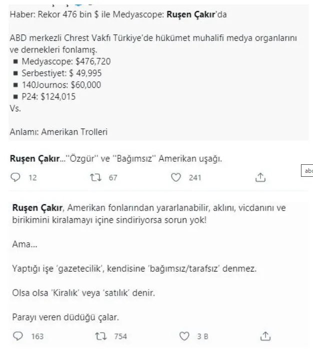 Son dakika: ABD’den Türkiye’deki tetikçi medyaya binlerce dolar aktı! Skandala tepki yağıyor