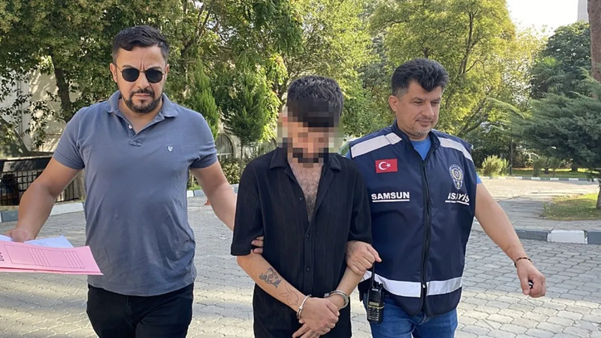 Samsun'da kamyondan havalı korna çalan şahıs tutuklandı