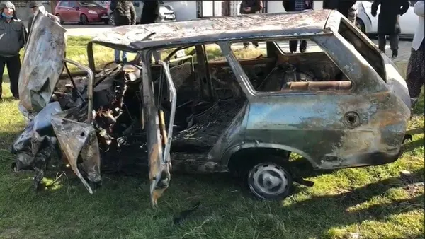 Tekirdağ'da feci olay! Sıkıştığı otomobilin içerisinde yanarak can verdi - 1