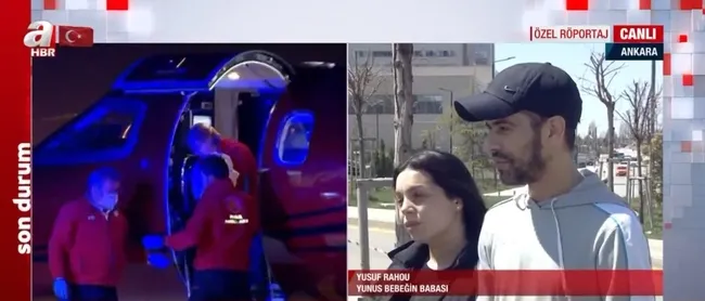 Ölümle pençeleşen 2 aylık Faslı Yunus Ankara’da! Yunus bebeğin ailesi A Haber’de