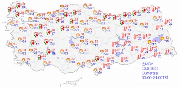 1660065186534.png O illere sel ve dolu yağışı uyarısı! Meteoroloji'nin uyarısı sonrası etkisini gösteriyor! İstanbul ve Ankara için saat verildi... Güncel hava durumu - 7