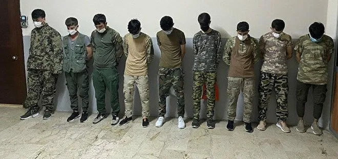İstanbul’da kamuflajla gezen Afganlar gözaltına alındı!
