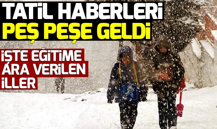 İstanbulda okullar tatil edildi