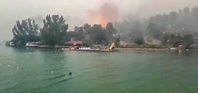 Yangından kaçarken 6 saat gölde mahsur kaldılar: ’Gölün dört bir tarafı yanmaya başladı’