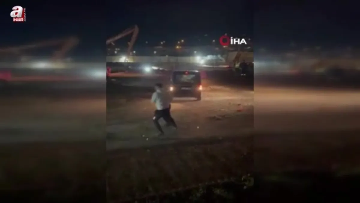 Öfkelenen sürücü ortalığı birbirine kattı