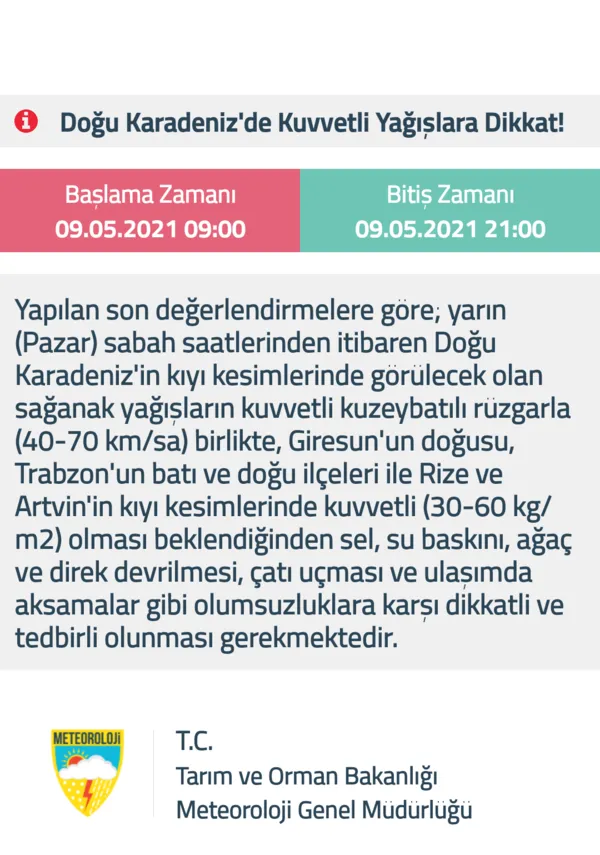 1620485041893.png Meteoroloji Genel Müdürlüğü'nden kuvvetli yağış ve zirai don uyarısı! İstanbul Ankara İzmir hava durumu - 3