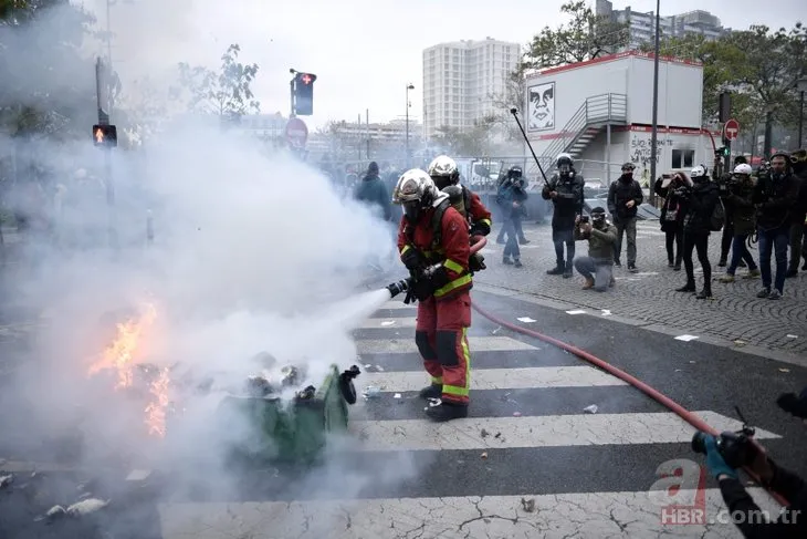 Sarı yelekliler yine sahnede! Paris meydan savaşı