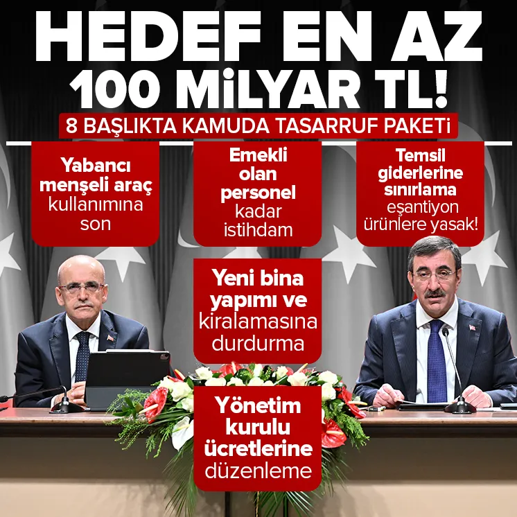 Kamuda Tasarruf Paketi’nin detayları açıklandı