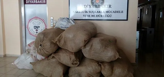 Diyarbakır’da 416 kilogram esrar ele geçirildi