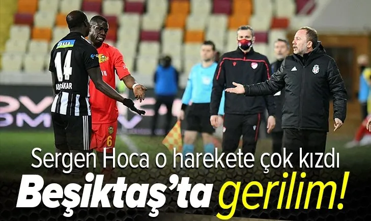 Beşiktaş Teknik Direktörü Sergen Yalçın, Aboubakar'ın hareketine çok kızdı! Maç sonu açıklama
