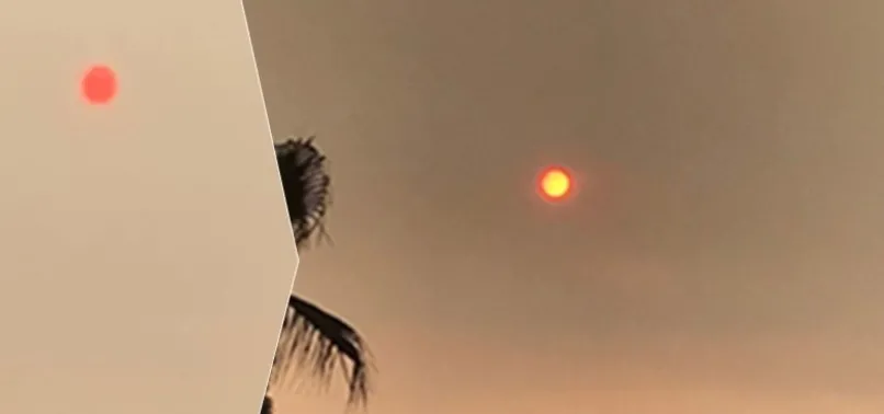 İzmir'de gökyüzü tedirgin etti! Güneşi görenler endişeye kapıldı