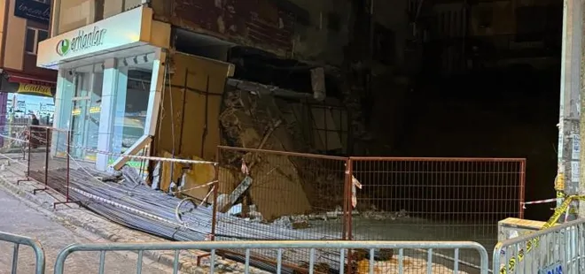 Giresun'da temel atma çalışmasında korku dolu anlar! Bina tahliye edildi