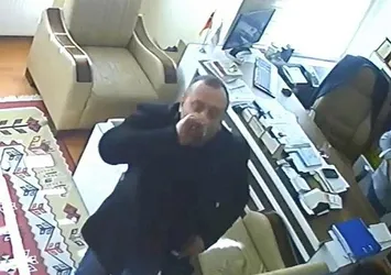 Depremden çay içerek kaçtı