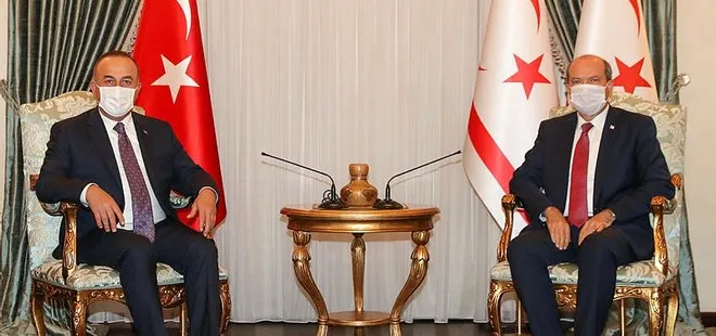 Dışişleri Bakanı Çavuşoğlu, KKTC Cumhurbaşkanı Tatar ile görüştü