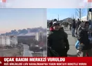 Uçak bakım merkezi vuruldu