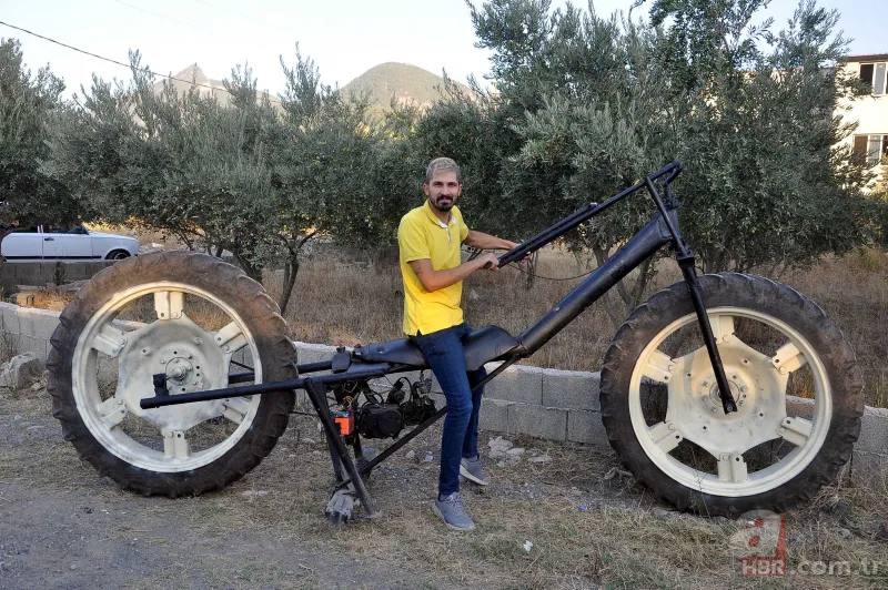 Hurda parçalardan dev araç yaptı! Gören hayrete düşüyor 3