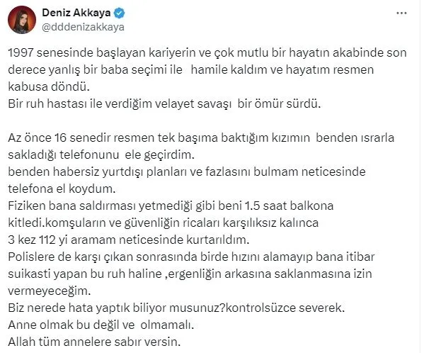 Kızını ifşalayan Deniz Akkaya’ya dava açtı! Eski eşi Efe Önbilgin’den yeni talep: Test istiyorum...