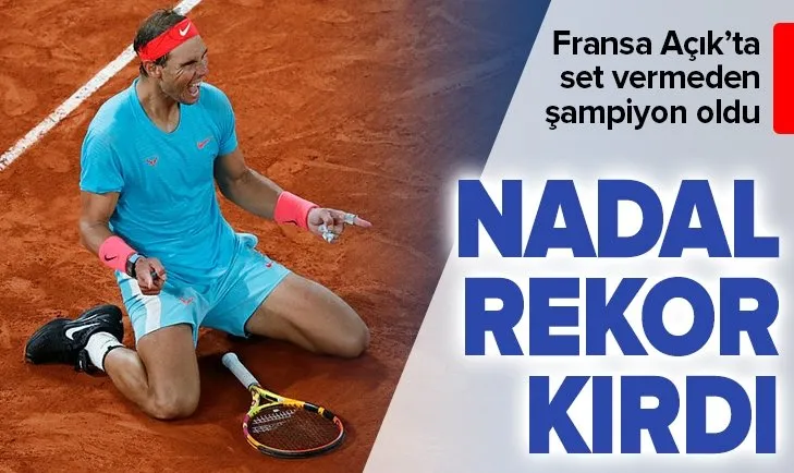 Son dakika: Fransa Açık’ta Djokovic’i 3-0 yenen Rafael Nadal şampiyon oldu