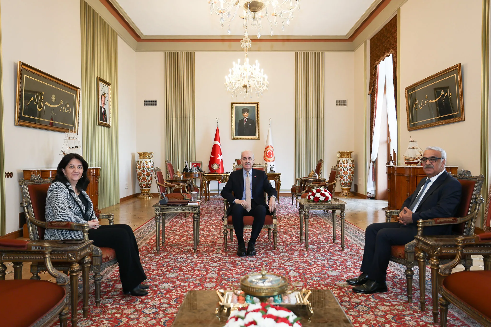 TBMM Başkanı Kurtulmuş DEM heyetini kabul etti