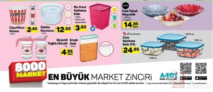 A101 aktüel ürünler kataloğu 2 Mayıs ile Ramazan fırsatları! A101 indirimli ürünler neler? 15