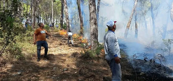 Antalya’da orman yangını! Ekipler olay yerinde