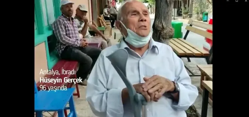 Bakan Fahrettin Koca paylaştı! 96 yaşındaki Hüseyin Gerçek’ten aşı mesajı: Cesaret insanı aslana galip eder