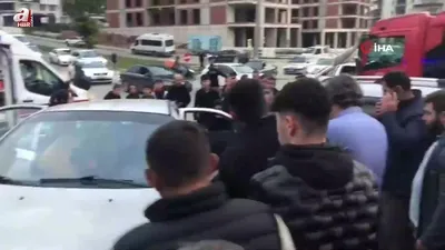 Samsun’da sıkışmalı trafik kazası!