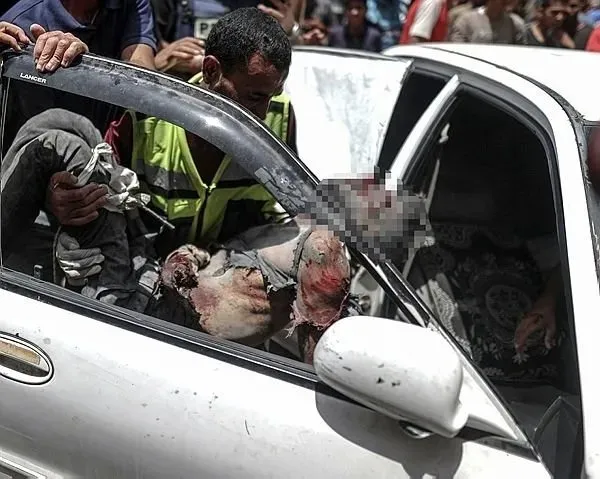Katil İsrail'in Nusayrat Katliamı sonrası sokaklar ölülerle doldu! Netanyahu'nun talimatıyla 3 kampa birden saldırı