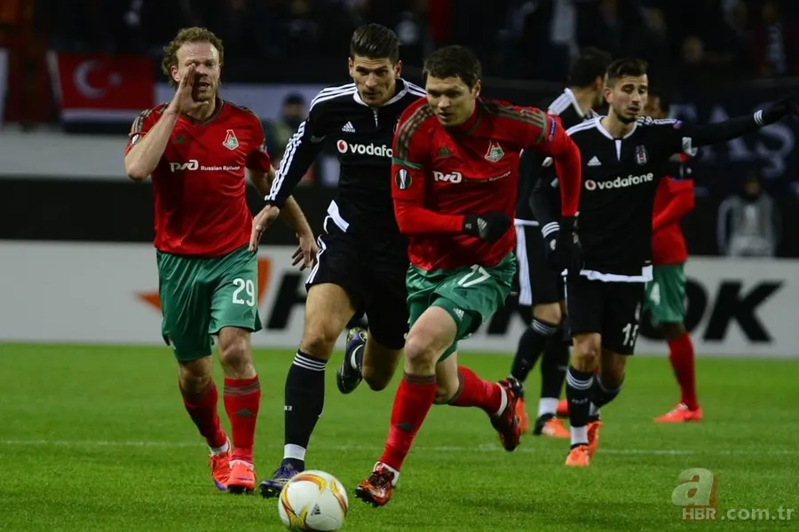 Lokomotiv Moskova - Beşiktaş maçından kareler 8