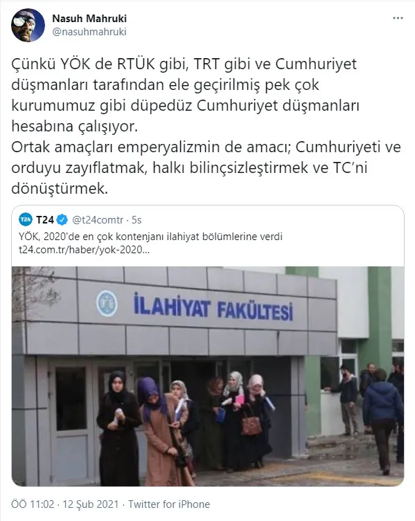 Son dakika: CHP yandaşı Nasuh Mahruki devlet kurumlarını hedef gösterdi! RTÜK harekete geçti