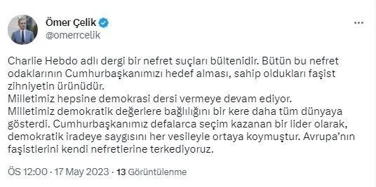 Fransız paçavra Charlie Hebdo’ya sert tepki! İslam düşmanları bu kez Başkan Erdoğan’ı hedef aldı