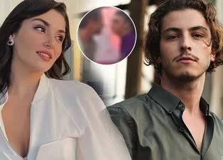 Hande Erçel ve Boran Kuzum fena yakalandı! “Bu bakışlardan aşk çıkar”