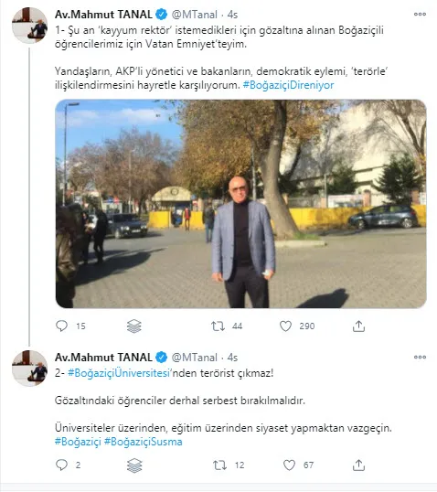 CHP’li Mahmut Tanal terör örgütü ile bağlantısı çıkan Boğaziçi provokatörlerinin desteğine koştu