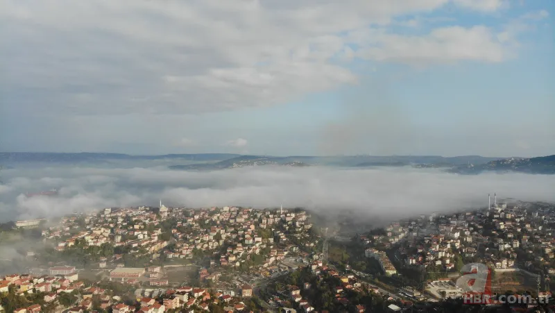 İstanbul'da etkili olan sis kartpostallık görüntüler oluşturdu 16