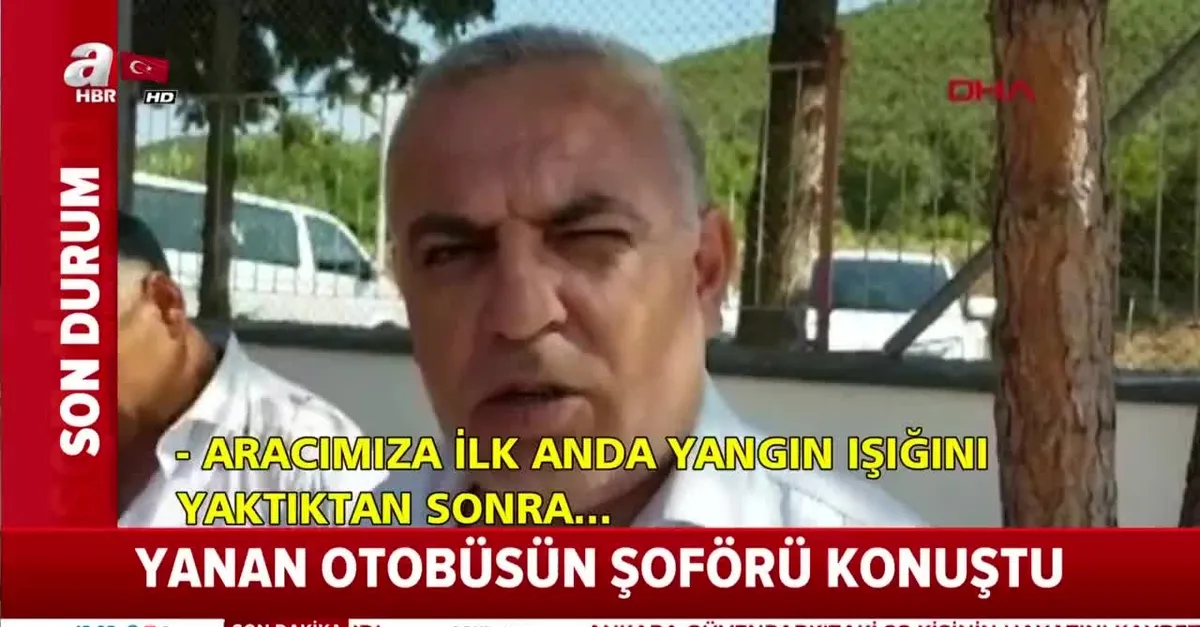 Balıkesir'de yanan otobüsün şoförü konuştu!