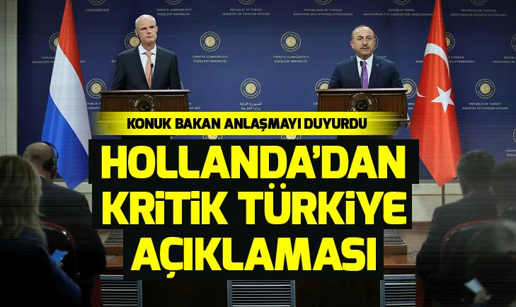Mevlüt Çavuşoğlu ile Stef Bloktan ortak açıklama