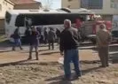 Kayseri’de kamyonetle çarpışan yolcu otobüsü evin duvarına çarptı
