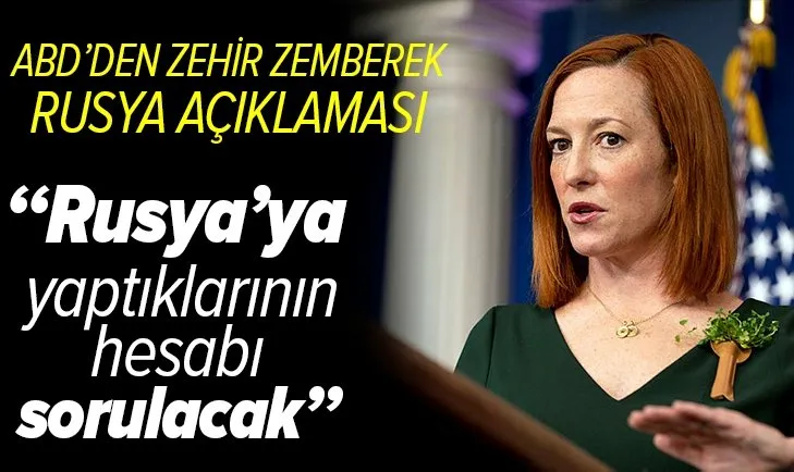 ABD'den çok sert açıklama! ''Rusya'ya yaptıklarının hesabı sorulacak''