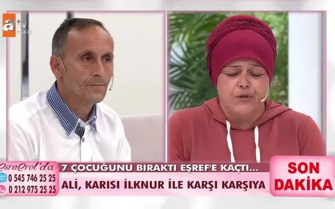 7 cocugunu birakti esref e kacan ilknur biryan esra erol da esiyle yuzlesti ahaber video izle