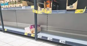 Almanya’da kıtlık korkusu! Market rafları boşaldı