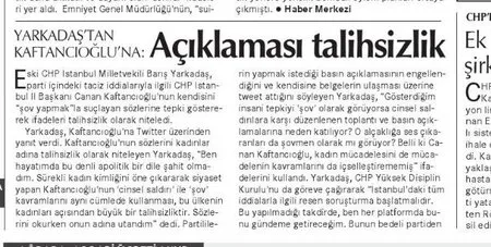 Cumhuriyet gazetesi CHP'deki tacizlerin üstünü örtmeye çalıştı - 3