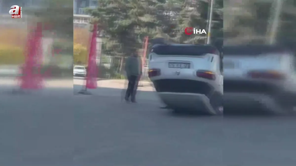 Diyarbakır’da araç takla attı: 1 yaralı