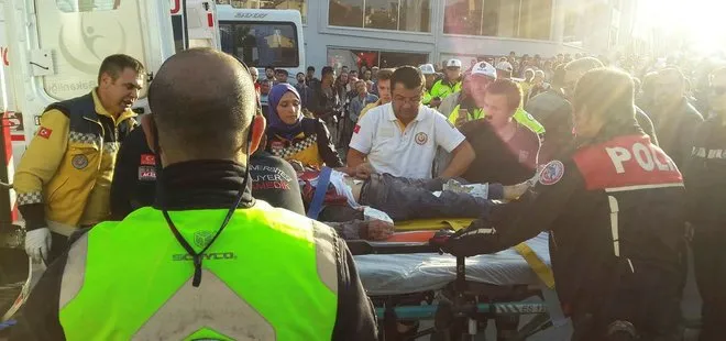Uşak’ta işçileri taşıyan servis aracı devrildi: 14 kişi yaralandı