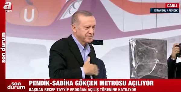 Pendik-Sabiha Gökçen Havalimanı metro hattı açıldı! Başkan Erdoğan’dan İstanbul’da iş yapmayan CHP’ye tepki! İstanbullum derslerini verecek