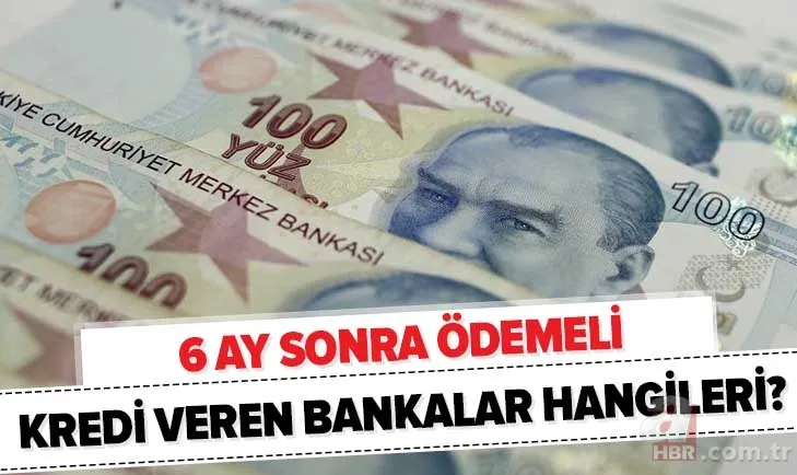 Hangi bankalar 6 ay sonra ödemeli kredi veriyor? Özel bankalar 10.000 TL destek kredisi başvuruları başladı mı? 1
