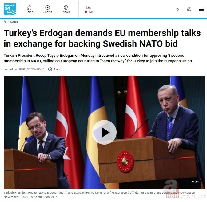 Başkan Erdoğan’ın resti dünya manşetlerini süsledi! 11