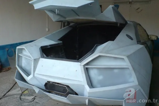 Çinli makinist evinde Lamborghini yaptı! 24