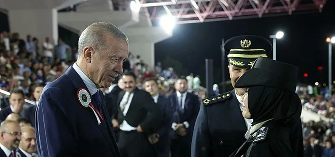 Polis Meslek Yüksekokulları Mezuniyet Töreni: Başkan Erdoğan ile Endonezyalı Komiser Yardımcısı arasında ilginç diyalog!