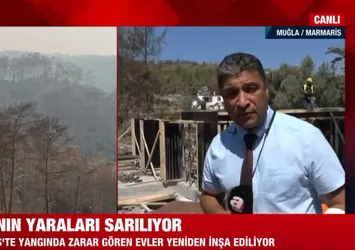 Devlet Marmaris'te yangının yaralarını sarıyor! Vatandaşların evleri yapılıyor