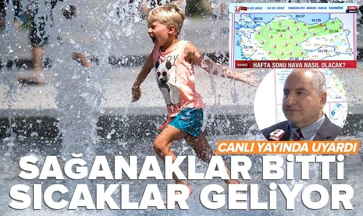 Türkiye sağanaklar sonrası kavrulacak! Hava Tahmin Uzmanı A Haber’de uyardı | İşte 5 günlük hava durumu